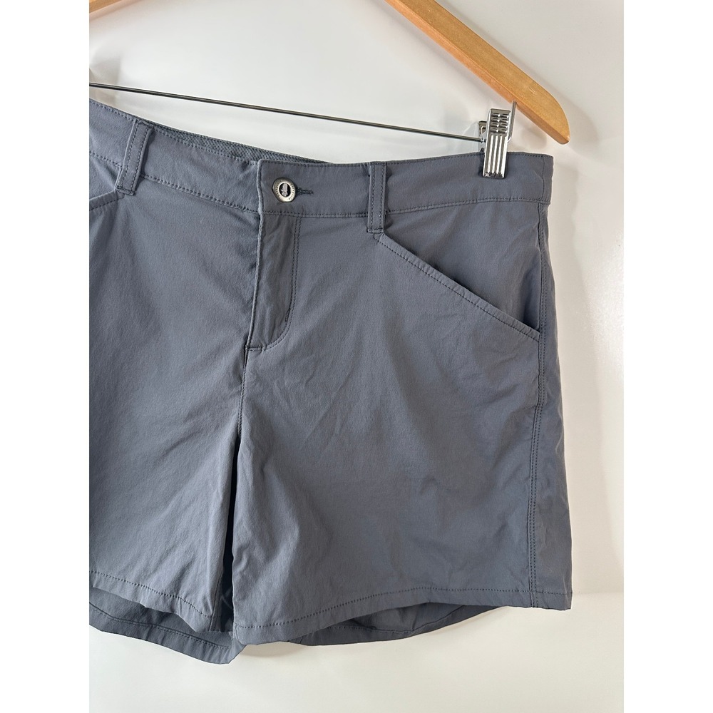 Patagonia Quandary 5" Shorts Women's 8 Forge Gray Nylon Stretch Hiking Outdoor - Picture 3 of 16